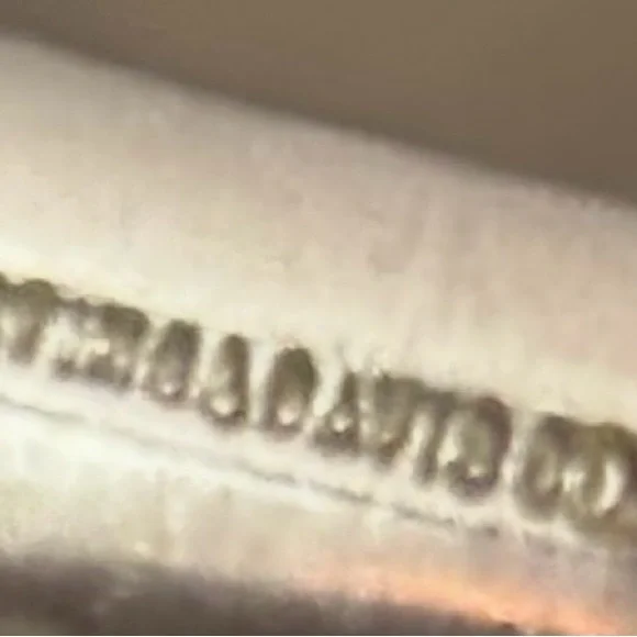 Vintage Silver Tone Whiting & Davis Flower Etched Bangle Floral Bracelet Signed - Picture 5 of 5